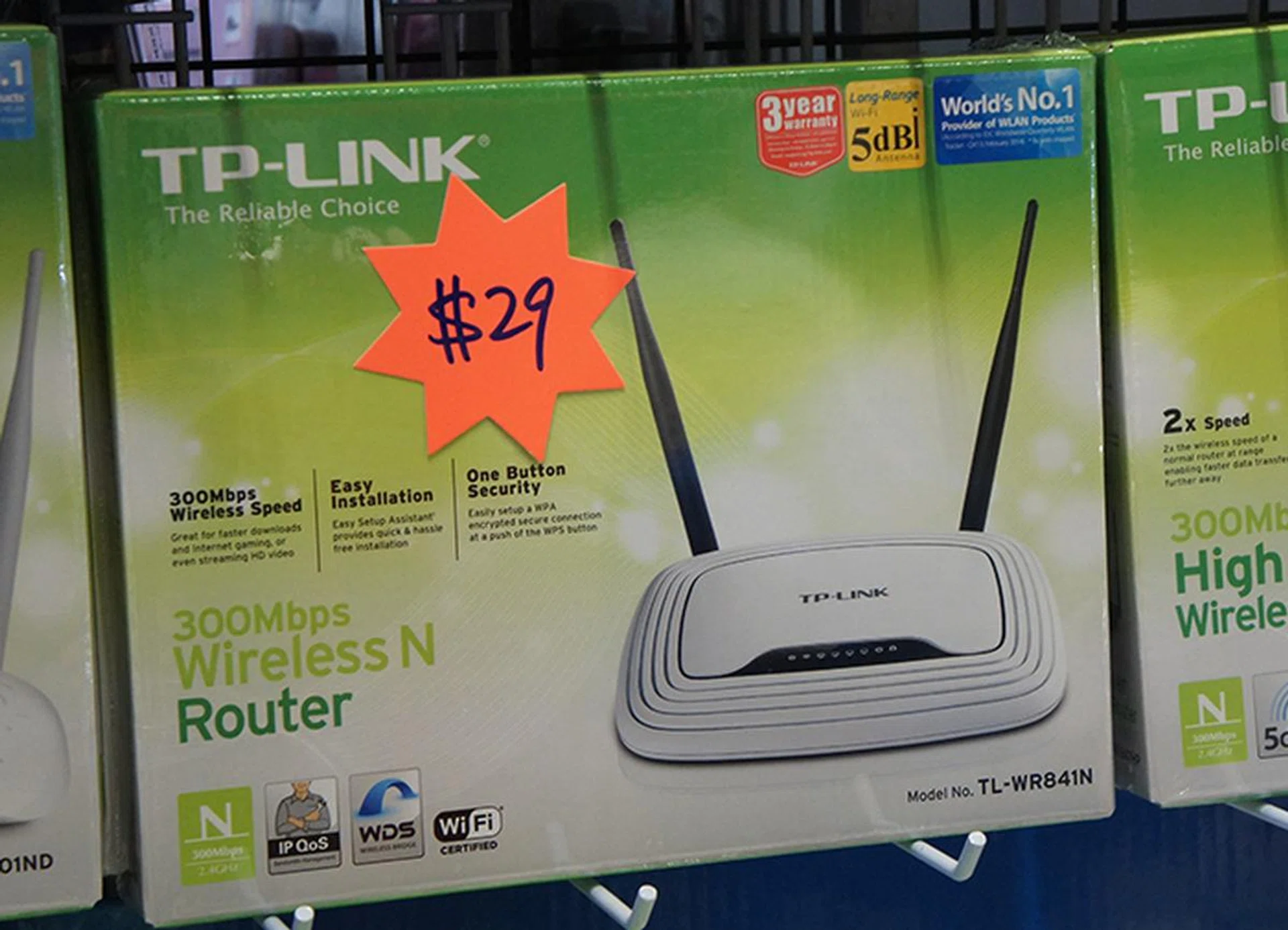 If performance is not one of your priorities, TP-Link has Wireless-N routers beginning from as low as $29.