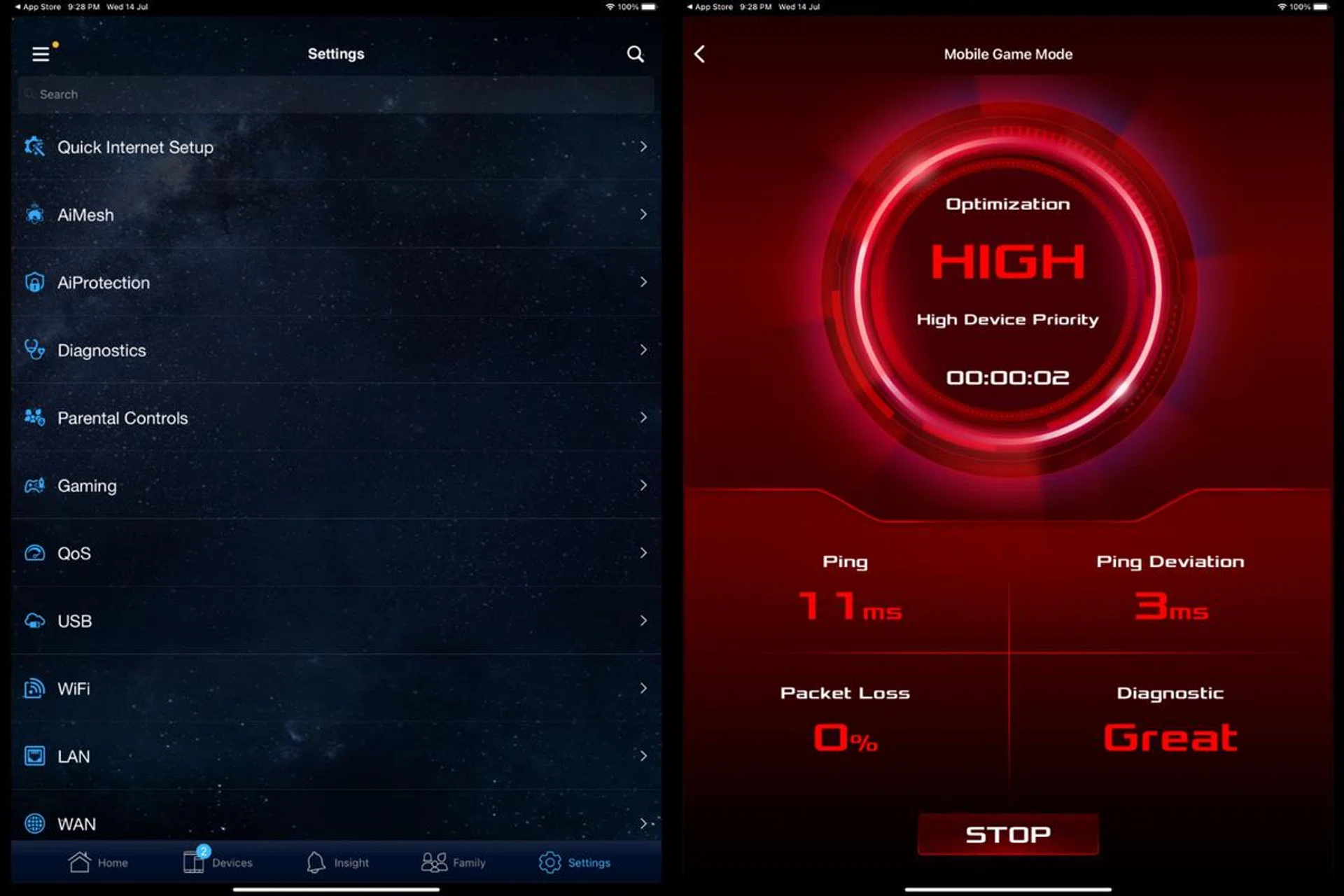 The mobile app for the router is truly powerful and not some thoughtless add-on just to tick off marketing checkboxes.