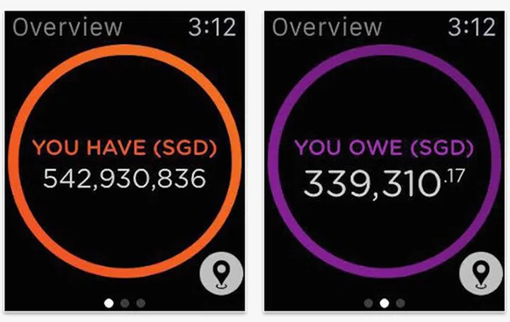 OCBC Apple Watch app