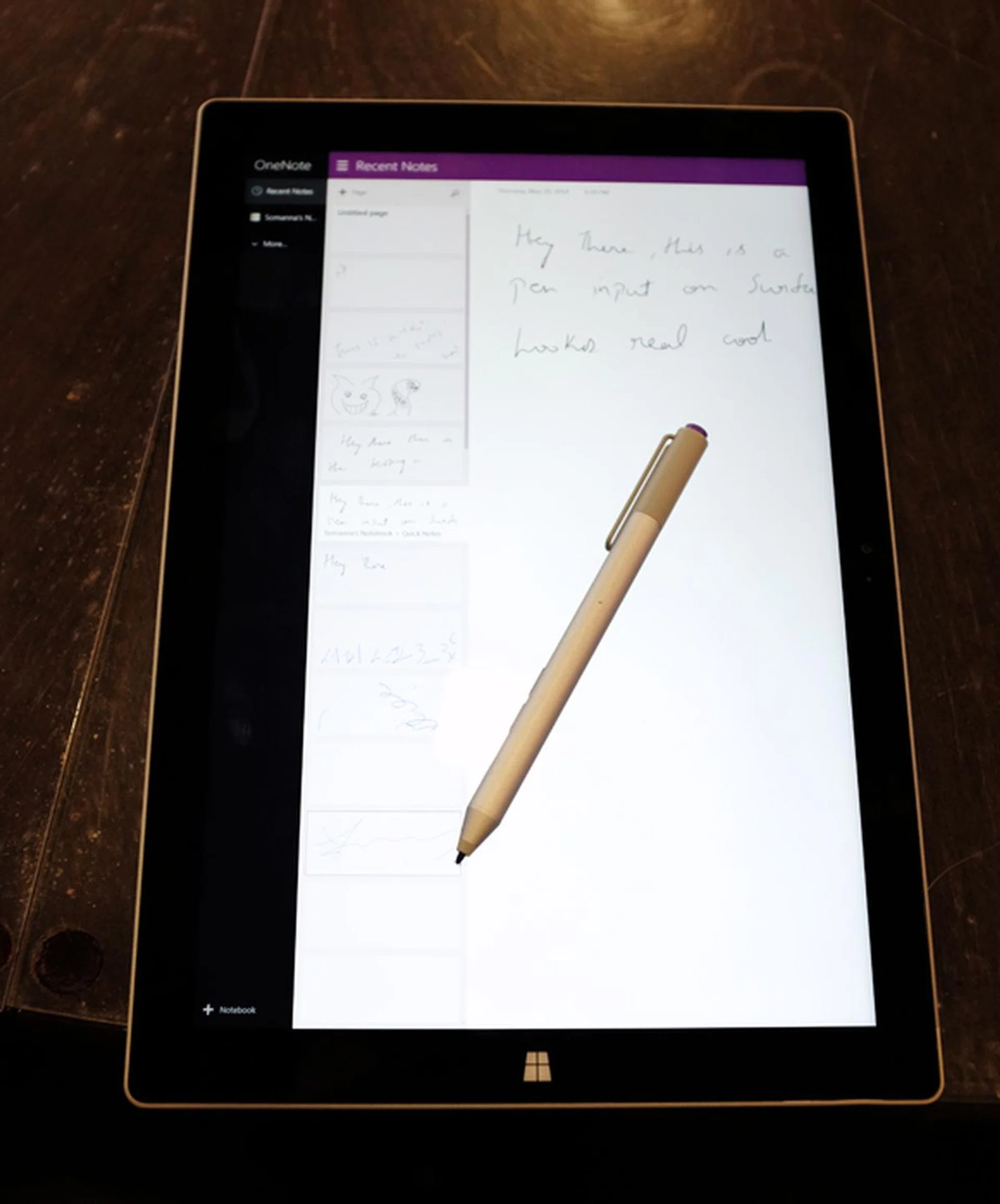 The Surface Pro 3's pen boasts one of the best tablet writing experiences we've seen