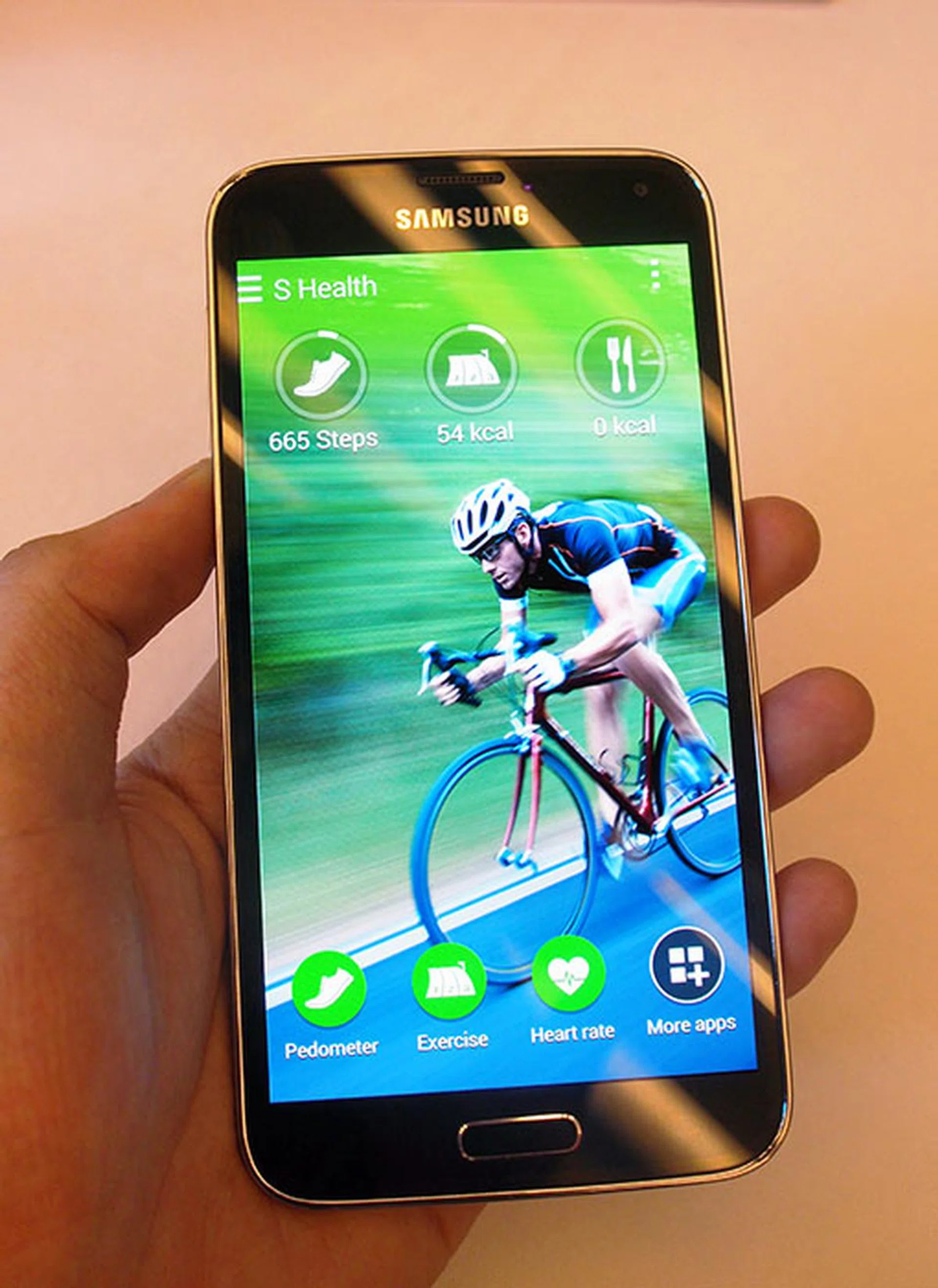 The S5 focuses on features people will actually use - like the S-Health 3.0 fitness app.
