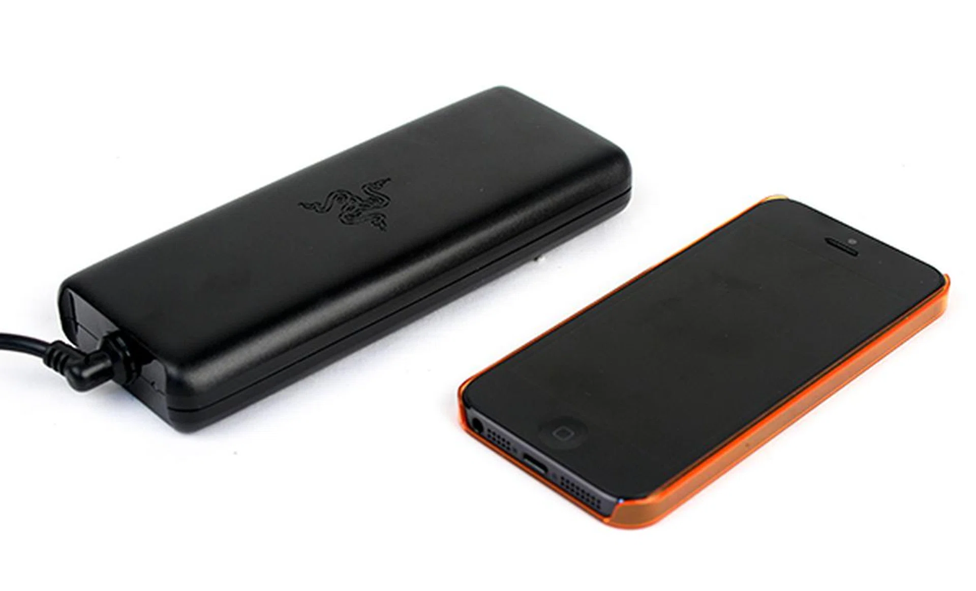 The 150W adapter is really compact. Next to it is an iPhone 5 for comparison.