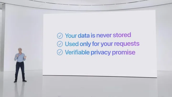 Private Cloud Compute was created so that users' AI cloud requests are totally private and secure.