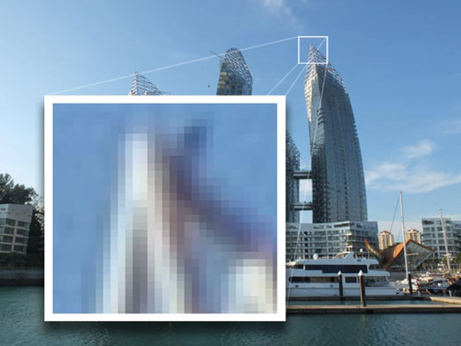 A 12MP digital photo like this one is actually made up of 12 million tiny pixels.