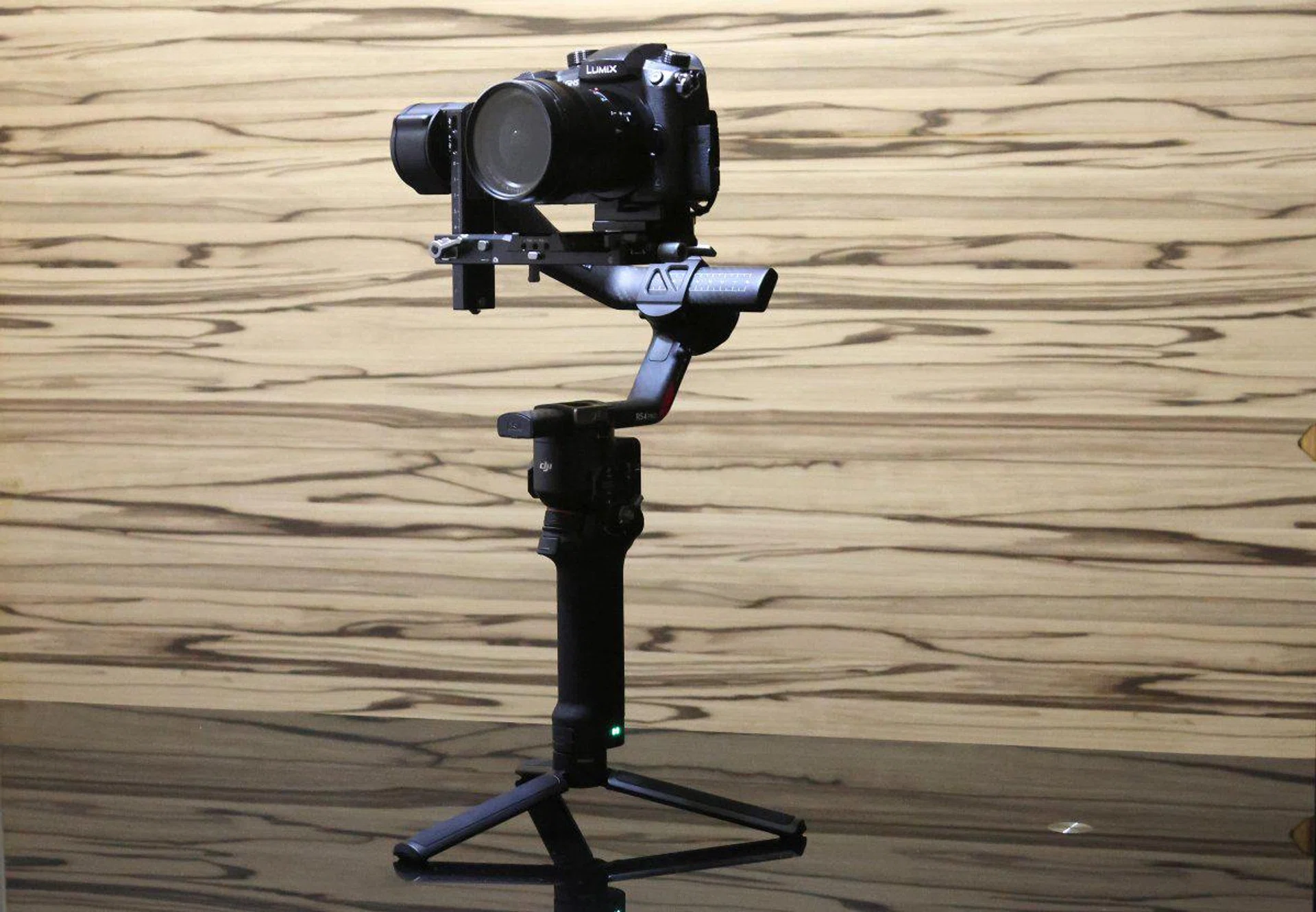 The DJI RS4 Pro all kitted out and ready for action.