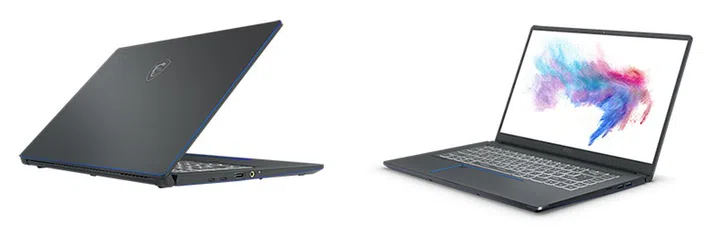 The displays can also be laid completely flat. (Image Source: MSI)