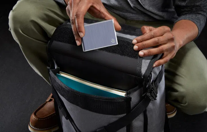 It's one of the smallest external drives available. Image courtesy of Seagate. 