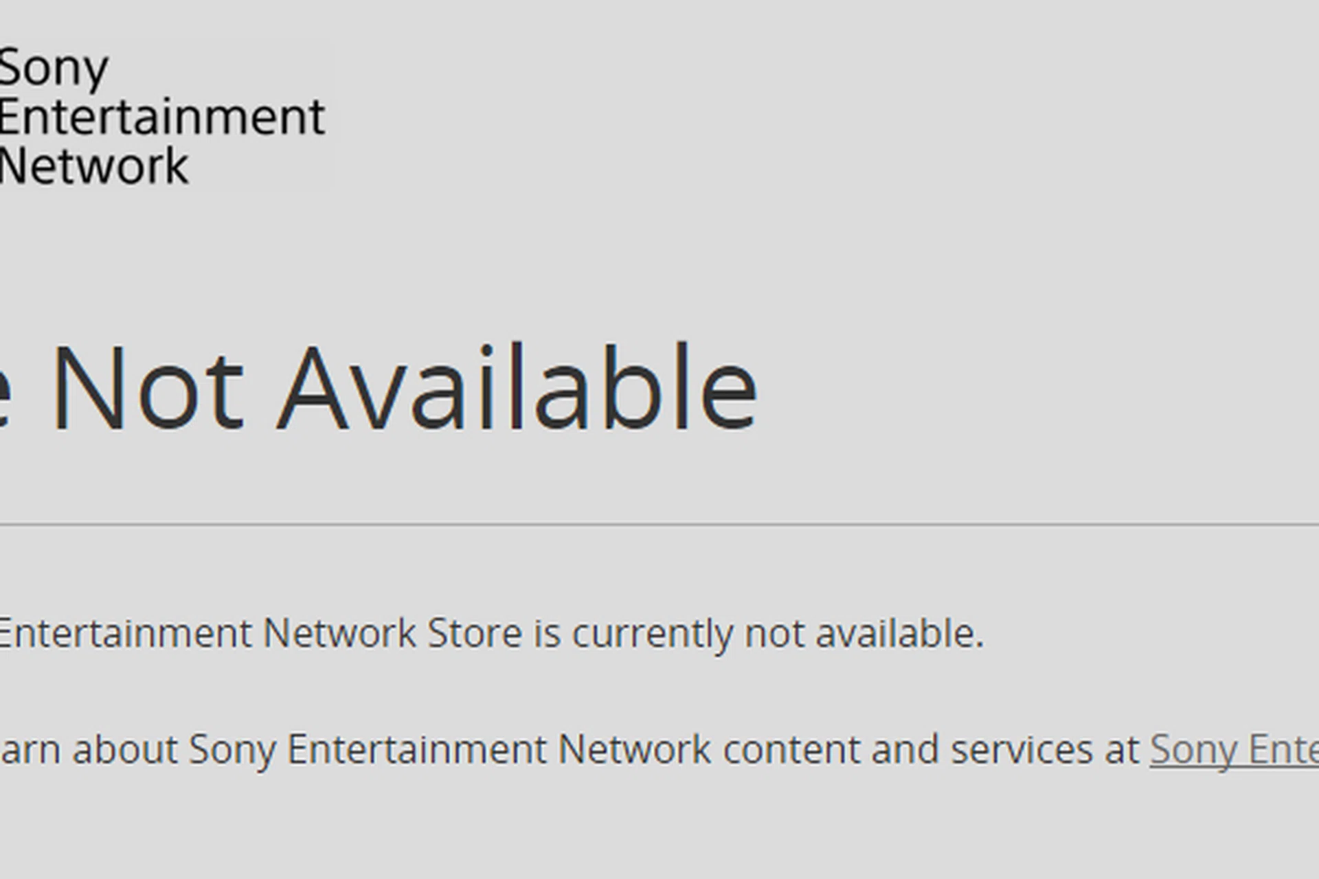 You can't even connect to the PSN Store as of this writing.