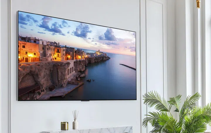 One Wall Design leaves no gaps when an LG OLED evo TV is wall-mounted.