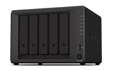The five-bay NAS can be expanded up to 15. 