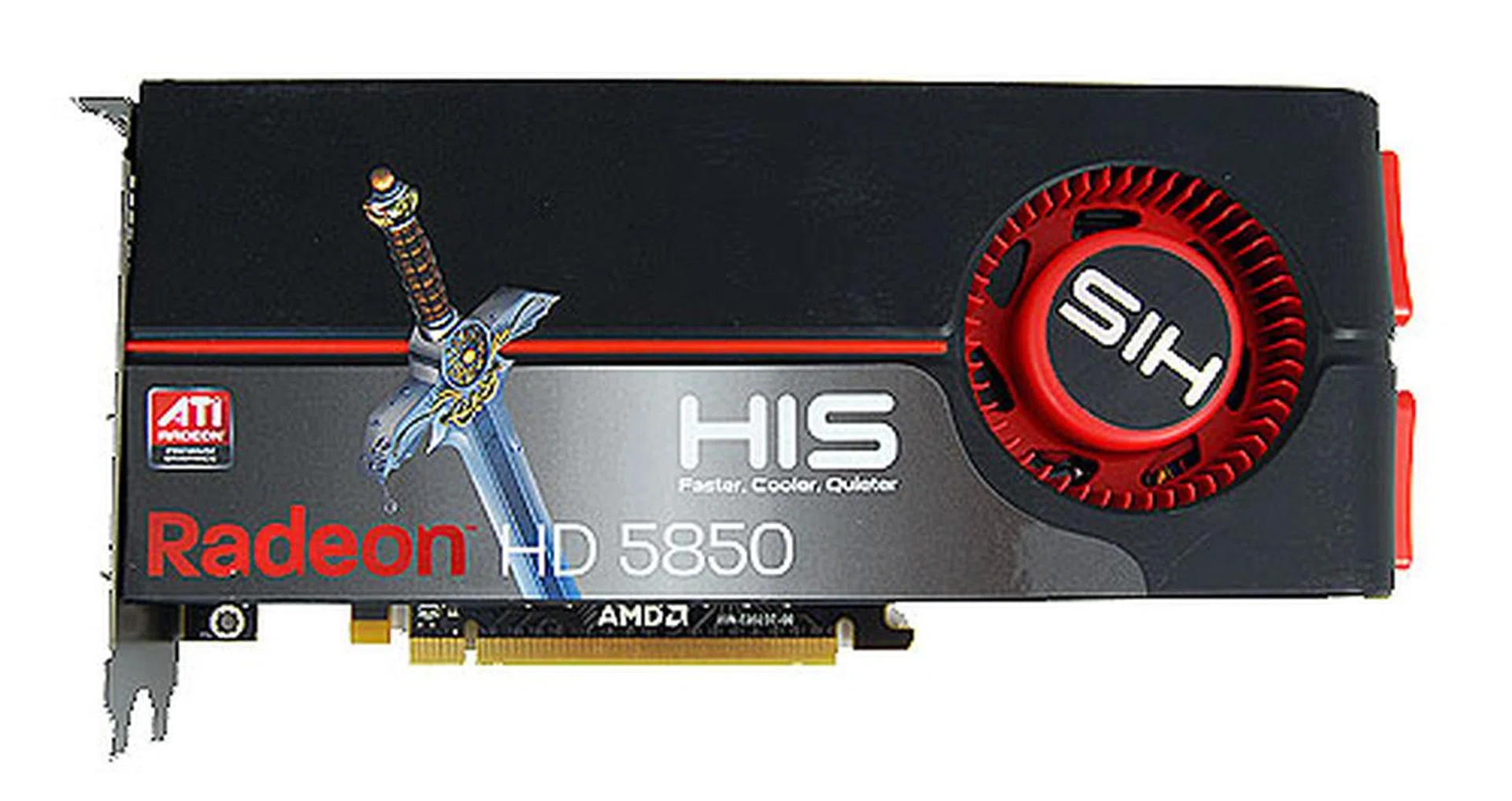 The HIS Radeon HD 5850 uses ATI's reference designs, as such, it looks like a miniature HD 5870 as we will later see.