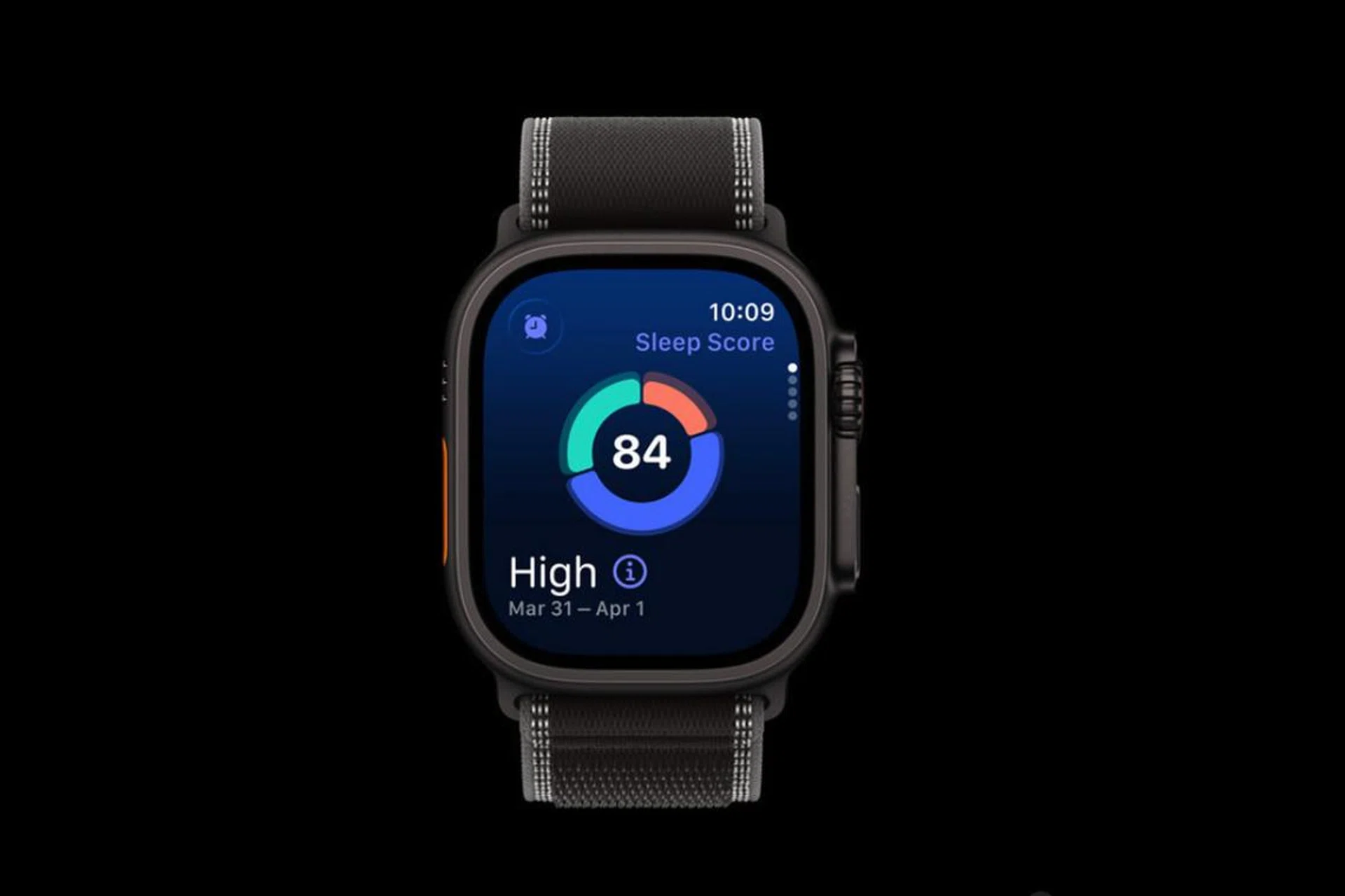 Sleep Score screen on the Apple Watch Ultra 3. 