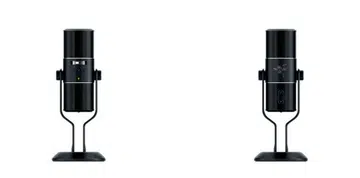 The all-black Razer Seirēn Pro sits on an aluminium base stand that acts as a sturdy stabilizer. (Image Source: Razer)