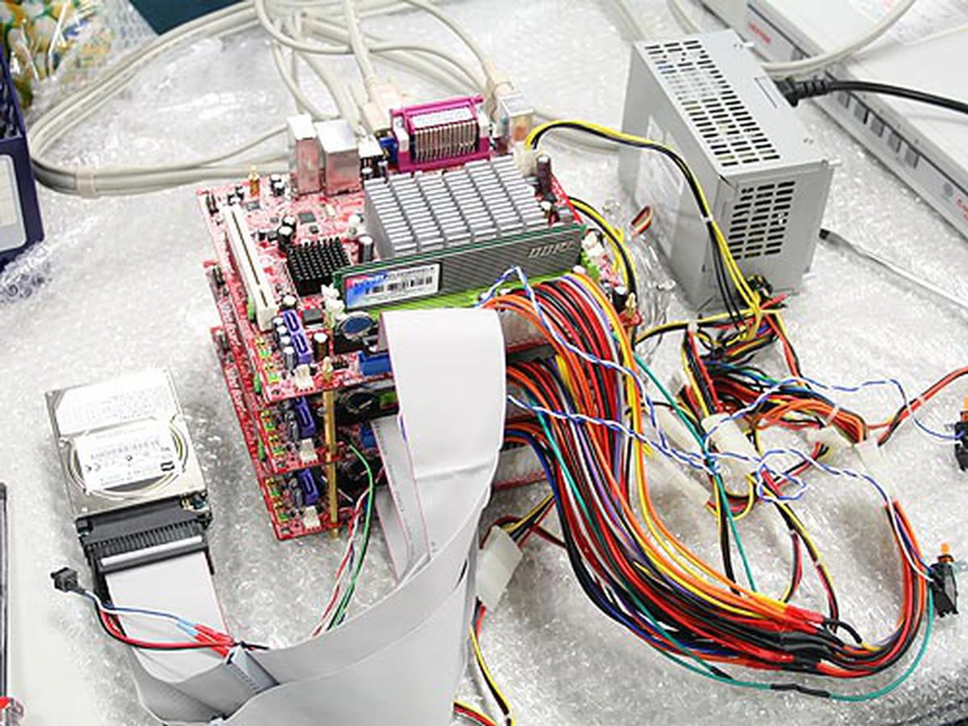  The entire demo unit during setup.  