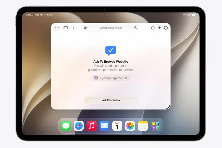 Once a child account is set up, parents can use Setup Assistant to choose which apps their kids can access from the start.