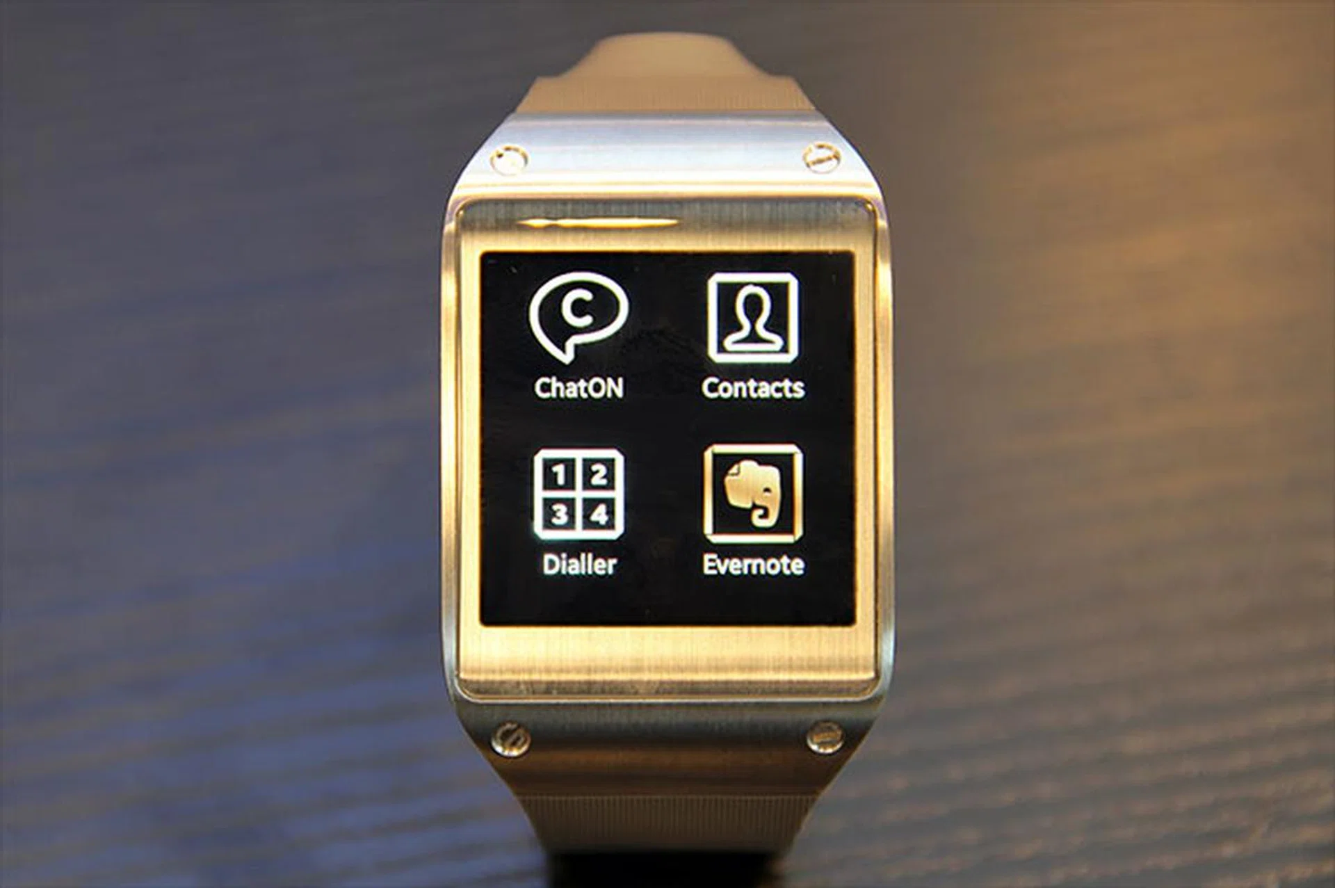 Samsung says 70 optimized apps for the Galaxy Gear will be available.