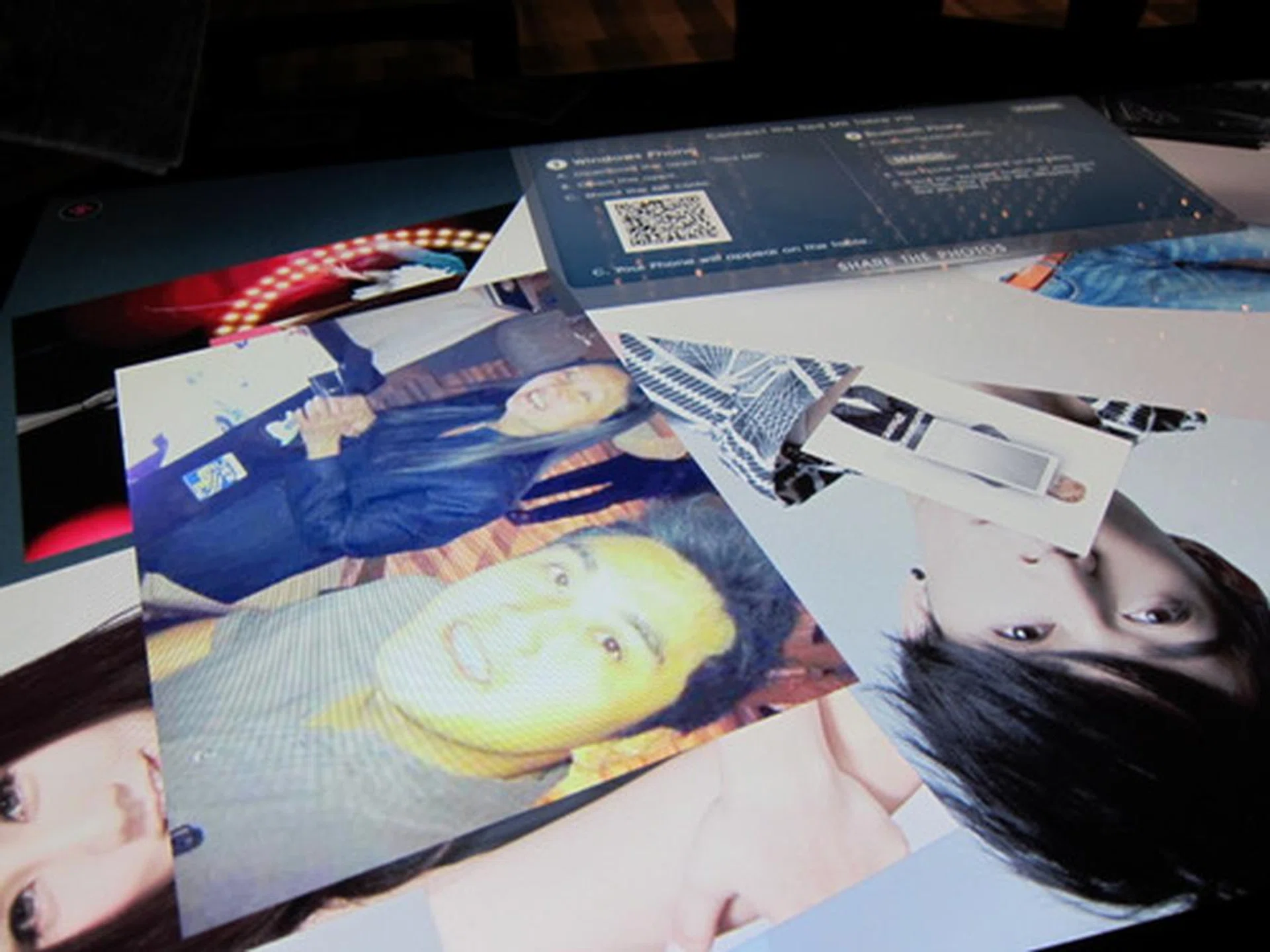Transferring photos onto the SUR40 in real-time is a neat party trick which a karaoke franchise based in Hong Kong is already using. 