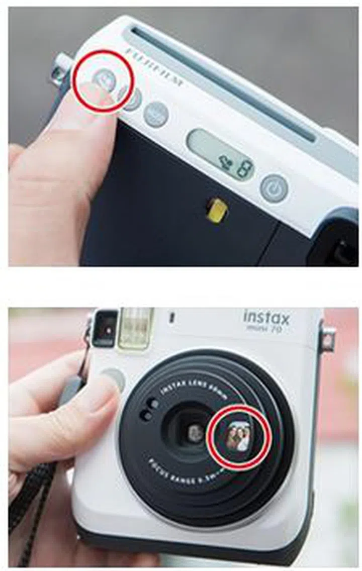 Take a selfie in two easy steps.