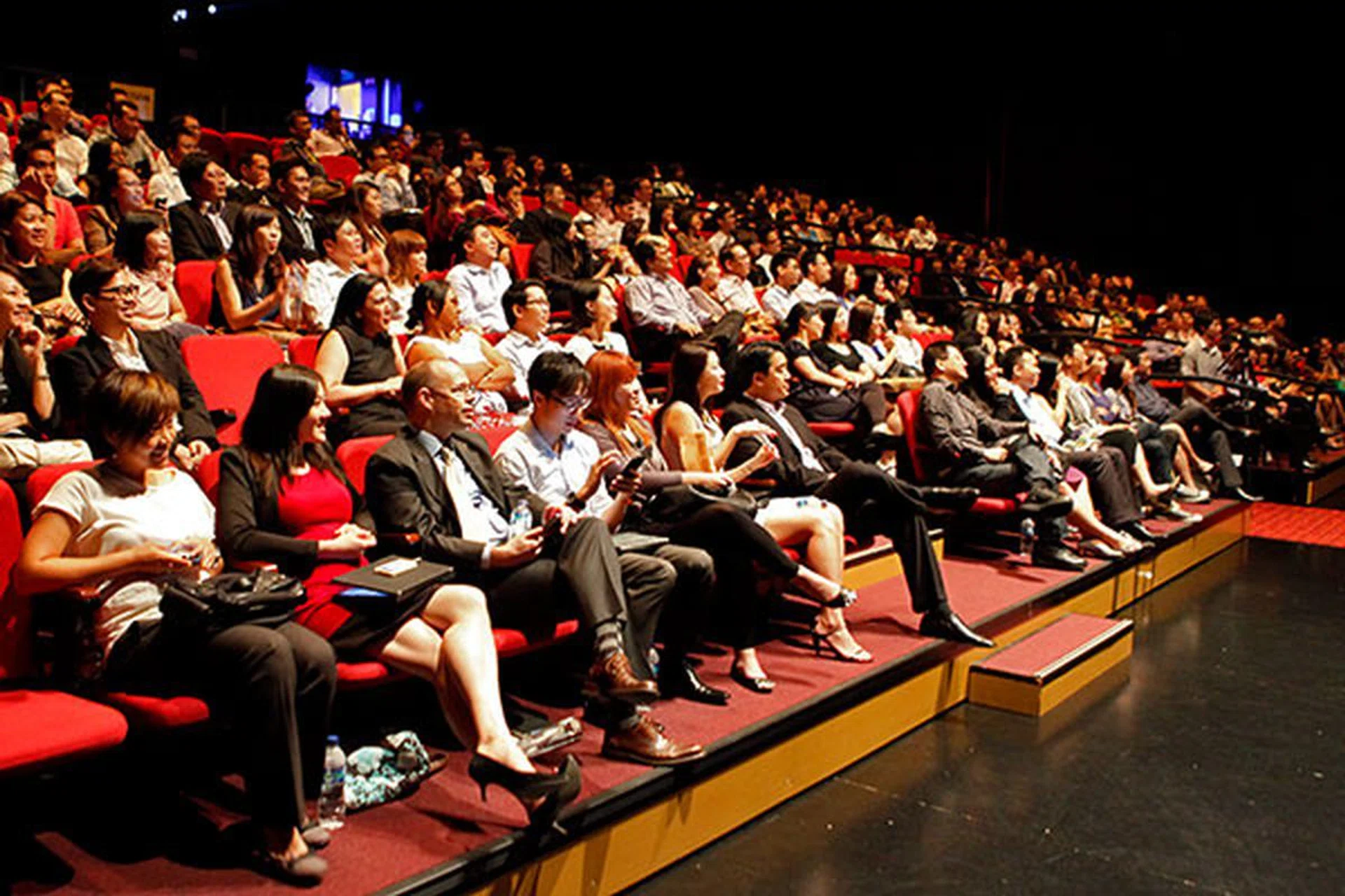 What were the audience smiling at? We'll reveal the answer two pages down.