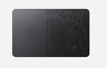 Nomad's Tracking Card is compatible with Apple's Find My app and charges wirelessly with any Qi or MagSafe charger. (Image source: Nomad)