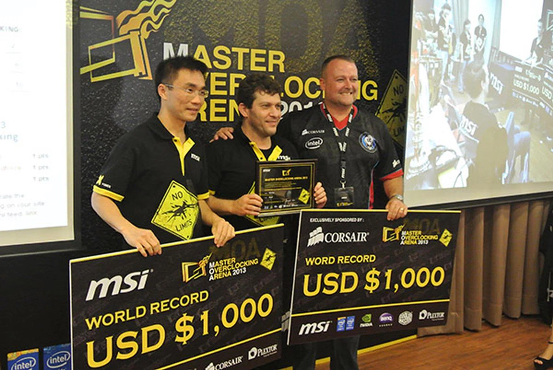 Rbuass was awarded a total of US$ 2,000, US$ 1,000 for breaking the Unigine Heaven record and another US$ 1,000 for using Corsair memory to break the record.