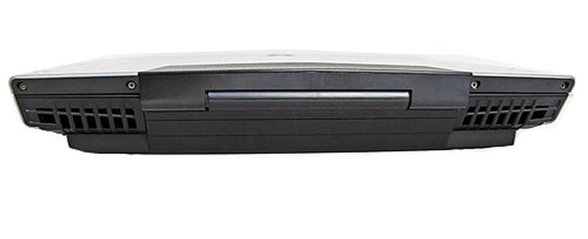  There's really nothing behind the unit's thick rear but huge fan vents to cool the unit when it starts cranking out the performance that you've paid for.