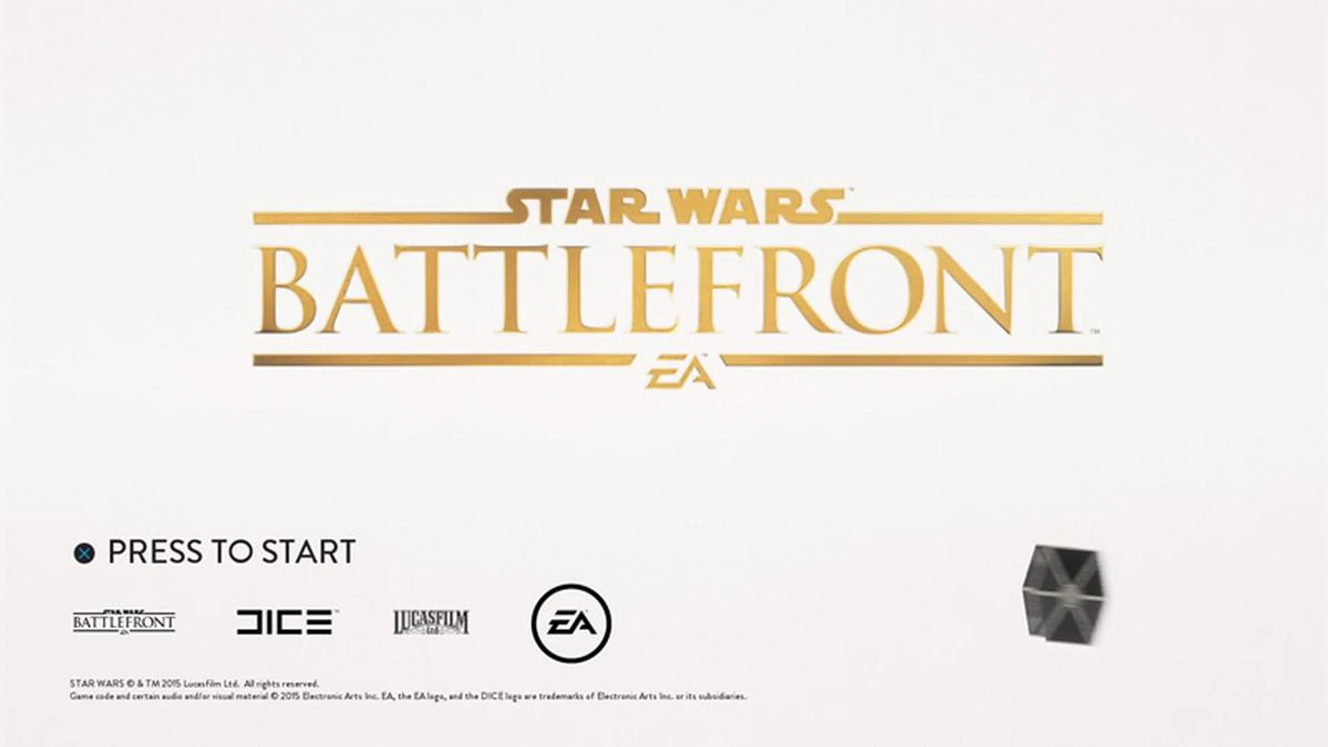 An elegant title screen, for a more civilized age.