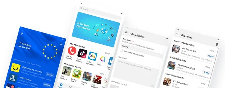 Huawei's AppGallery store interface.