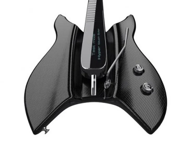 The Hyper Touch Guitar goes one step further and the entire neck of the instrument is a touch pad.
