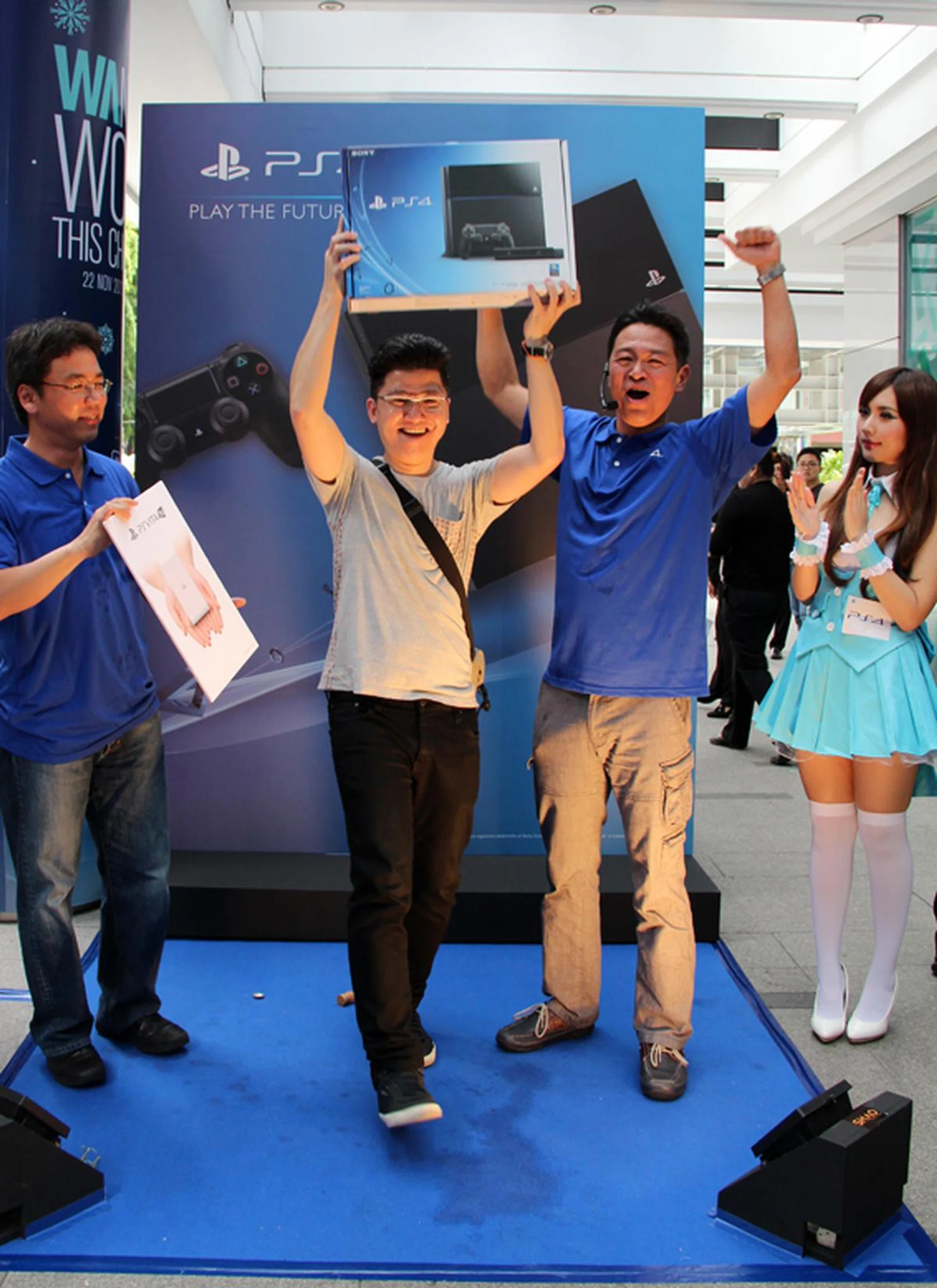 Mr. Tan also received a free PS Vita TV and a ten year membership to PS Plus.