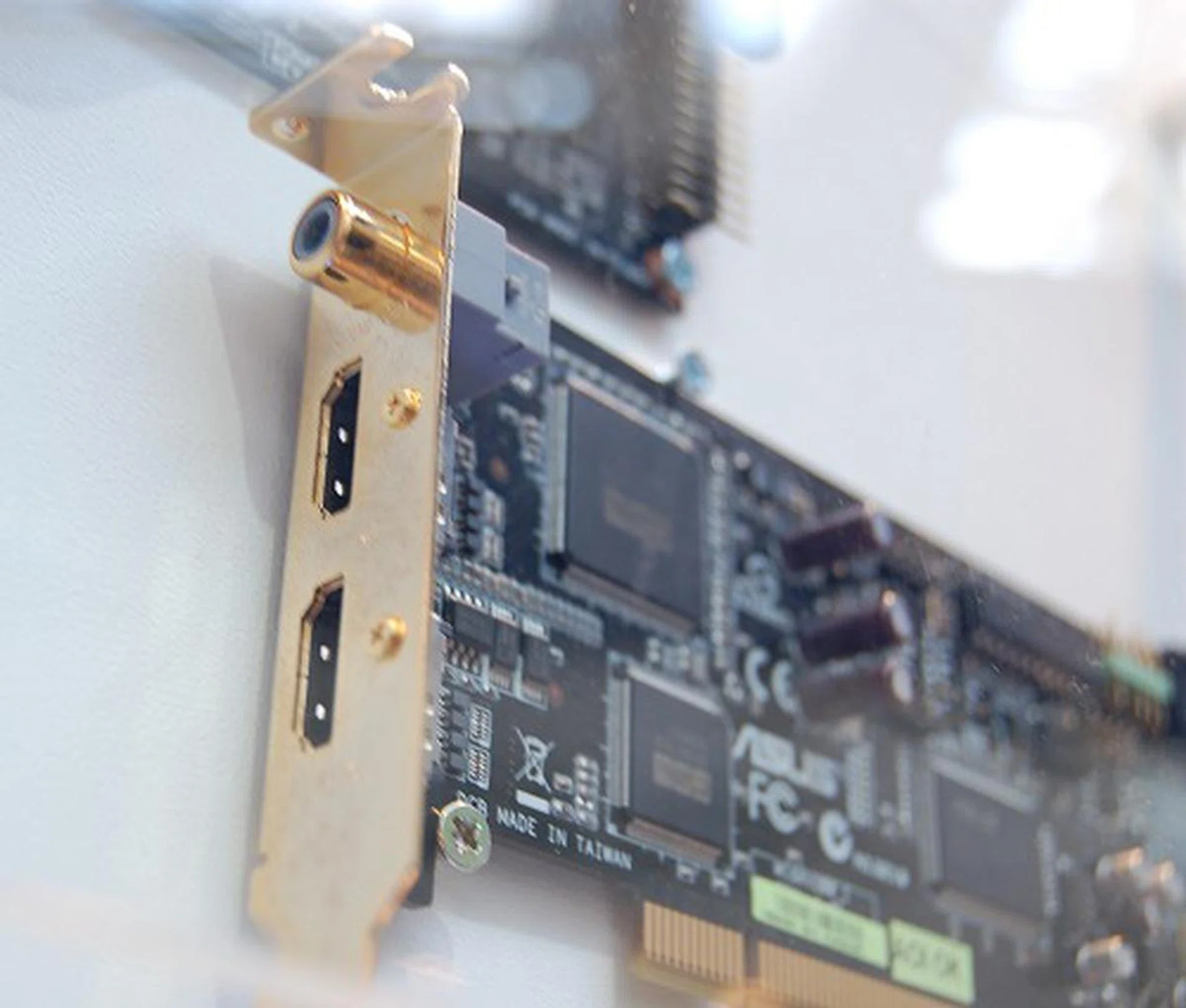  It has dual HDMI ports - one for input and the other for output.  