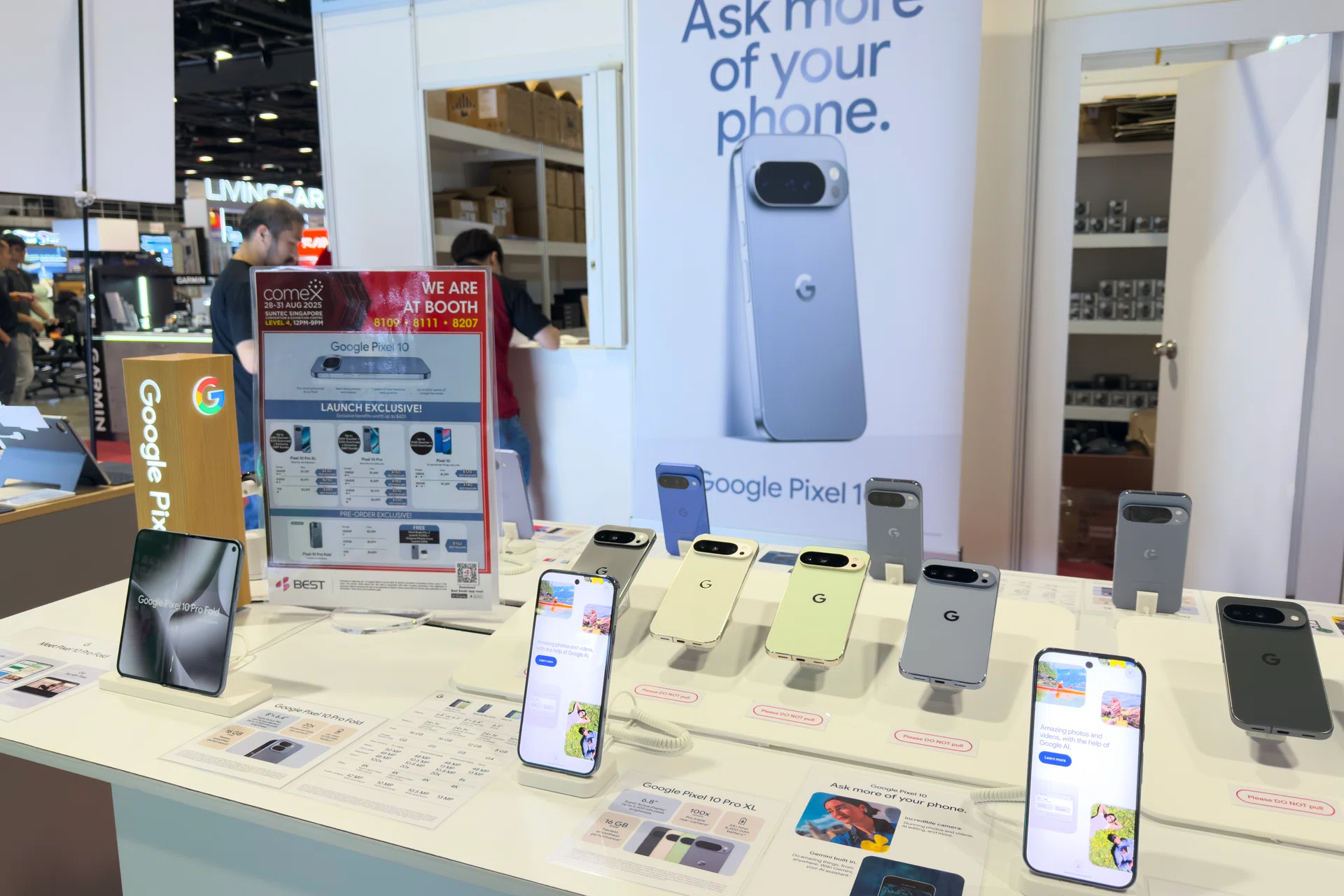 Google Pixel 10 series Best Denki booth 8109 level 4 suntec convention centre comex 2025
