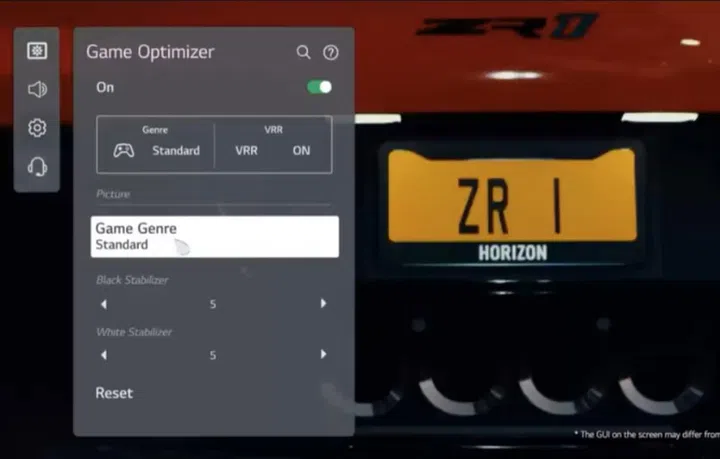 The optimal settings for your game will be automatically applied. 