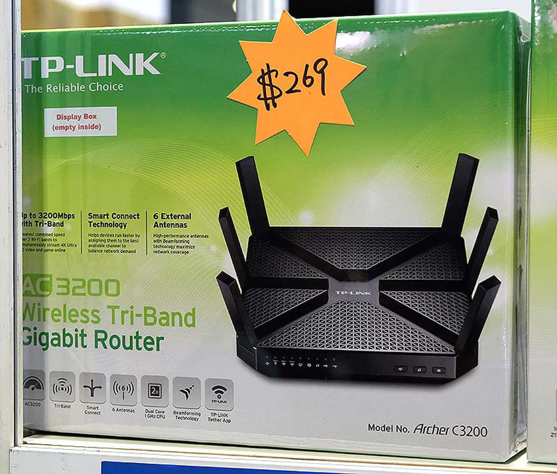 The Archer C3200 from TP-Link is one of the most affordable tri-band AC3200 class routers you can find. It is priced at just $269.