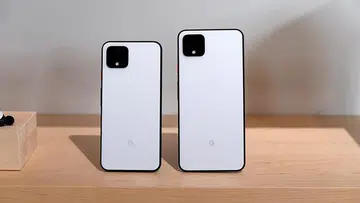 The Google Pixel 4 and Pixel 4 XL.