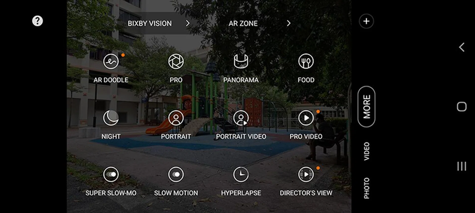 A hidden treasure trove of camera features lies within the default Camera app.