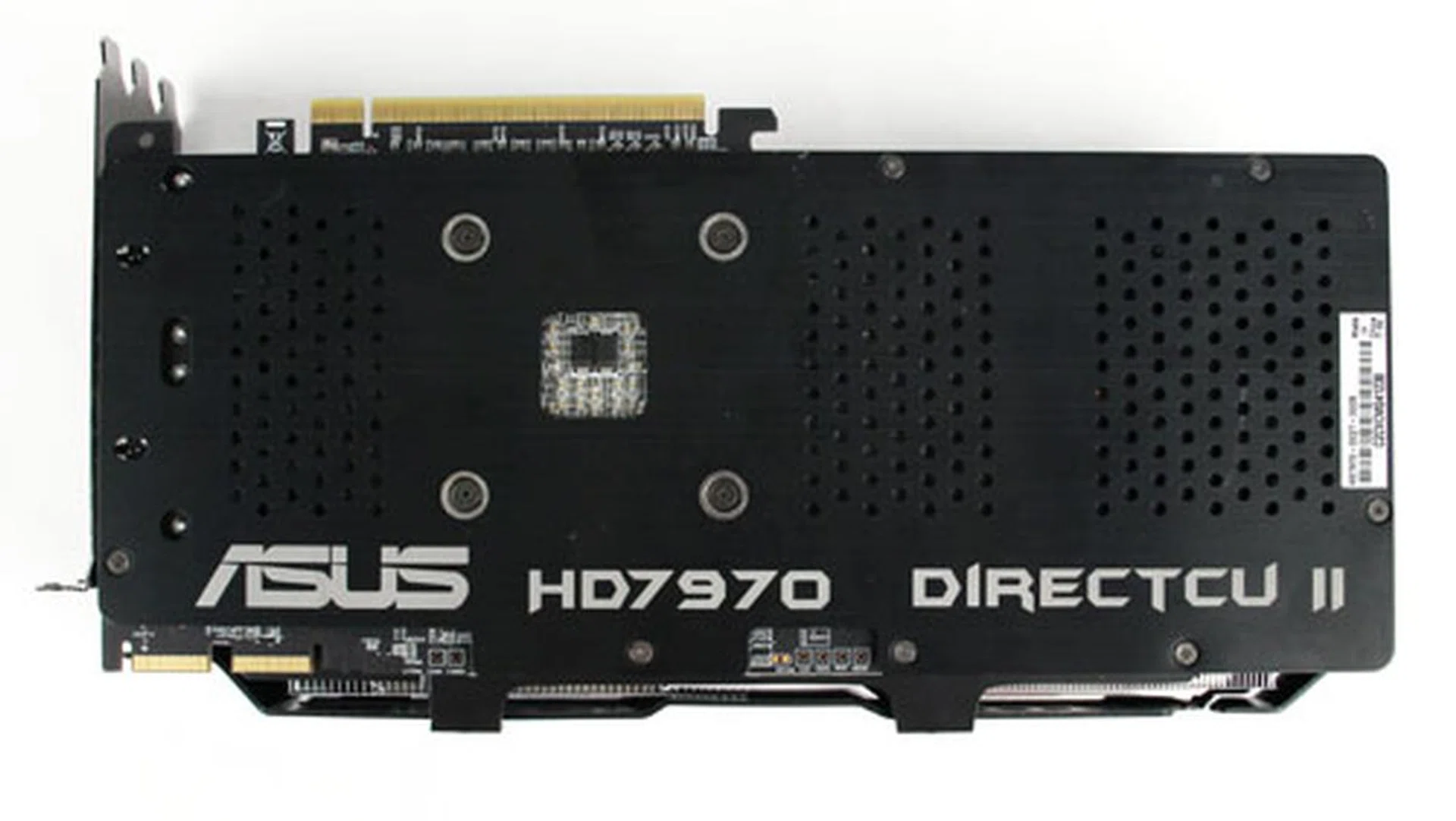 The card features a solid, full length metal backplate, which while helping dissipate heat from the rear, it also makes the card quite heavy.