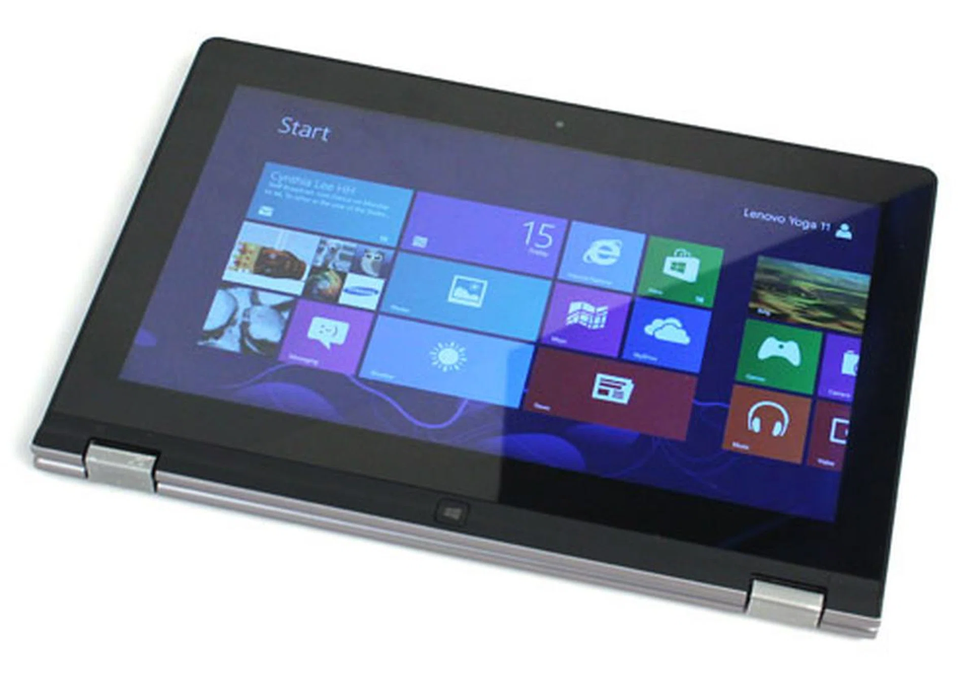 ...the Yoga 11's screen can be flipped back and around to turn it into a tablet.