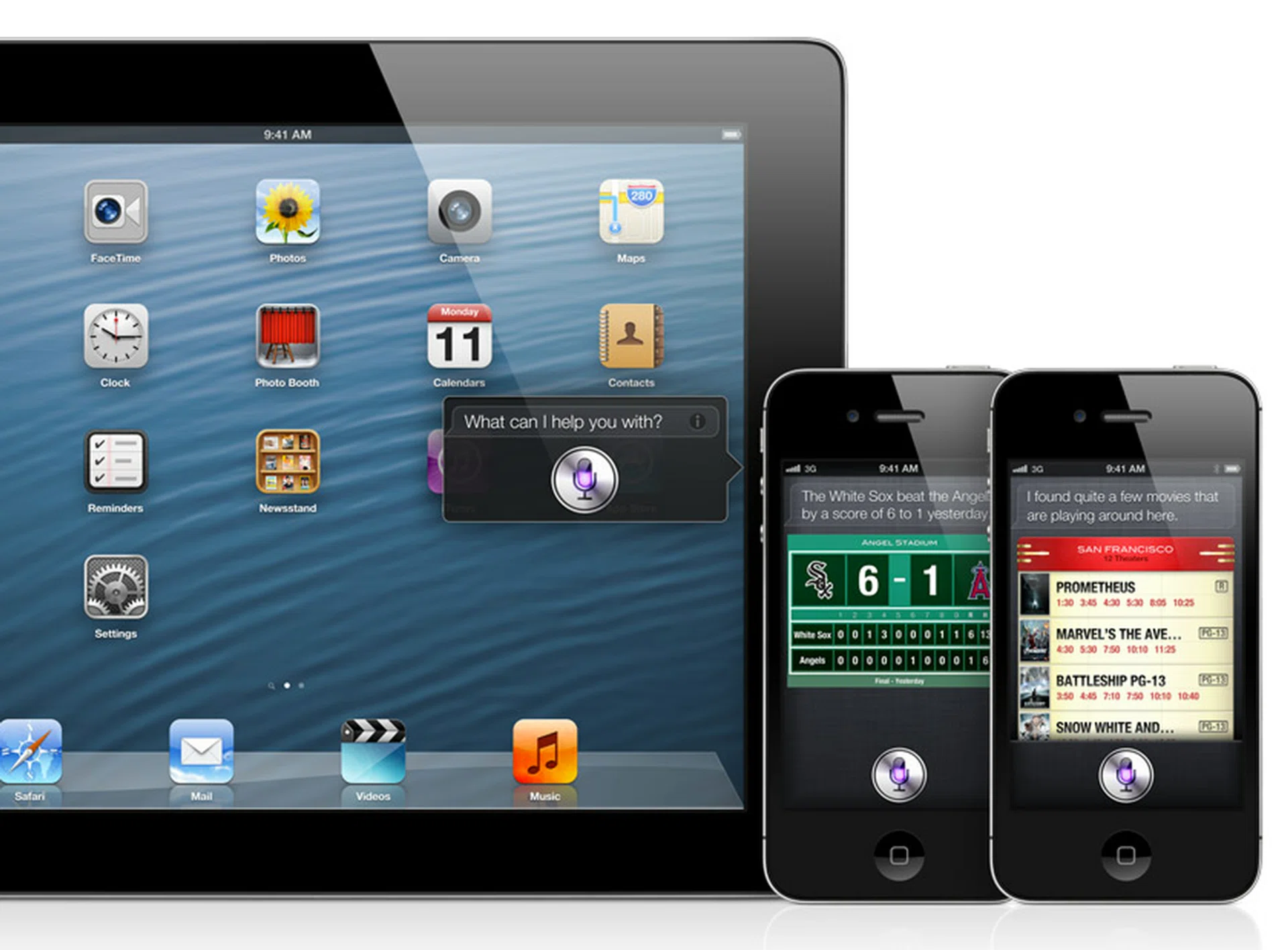 Yep, Siri will come to the new iPad with the iOS 6 update.