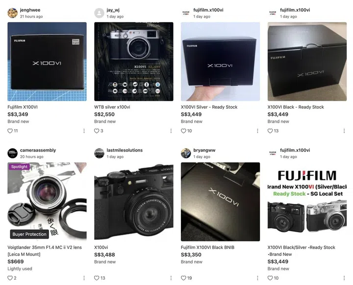 Annoying scalpers are offering their X100VI at prices far beyond retail price.