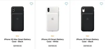 The new Smart Battery Cases for the 2018 iPhone lineup.