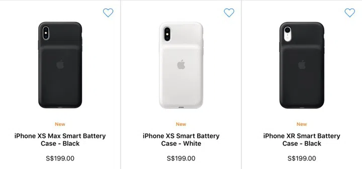 The new Smart Battery Cases for the 2018 iPhone lineup.
