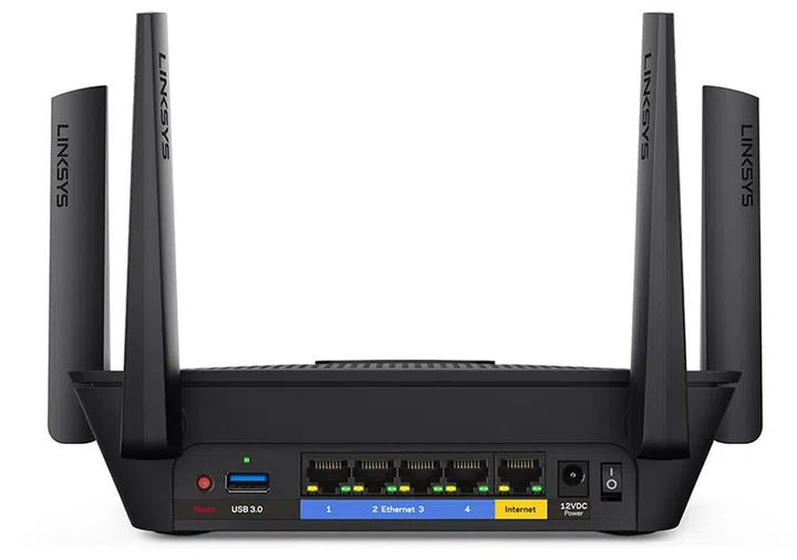 A good number of ports are on the back of the EA8300.