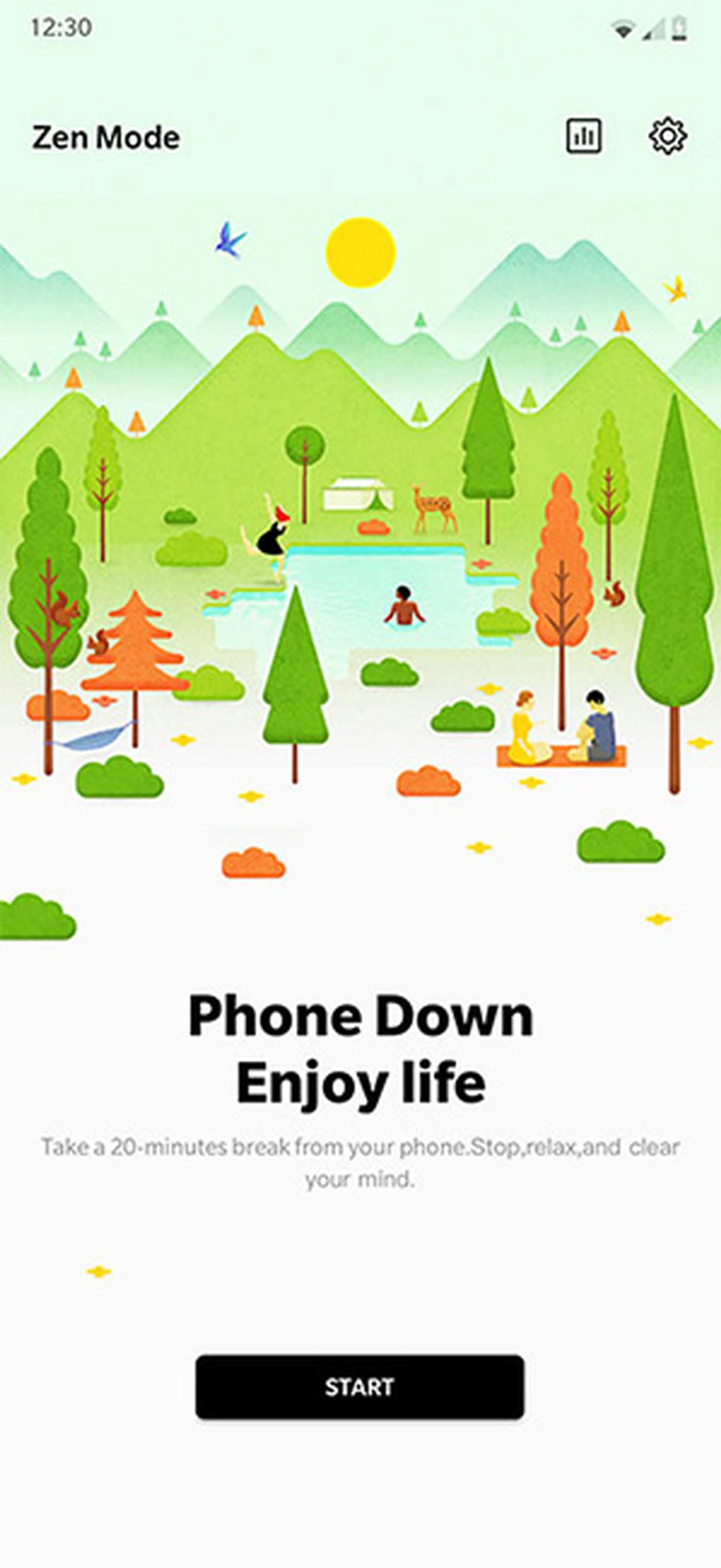 Zen mode is how OnePlus wants you to take time off from the phone.