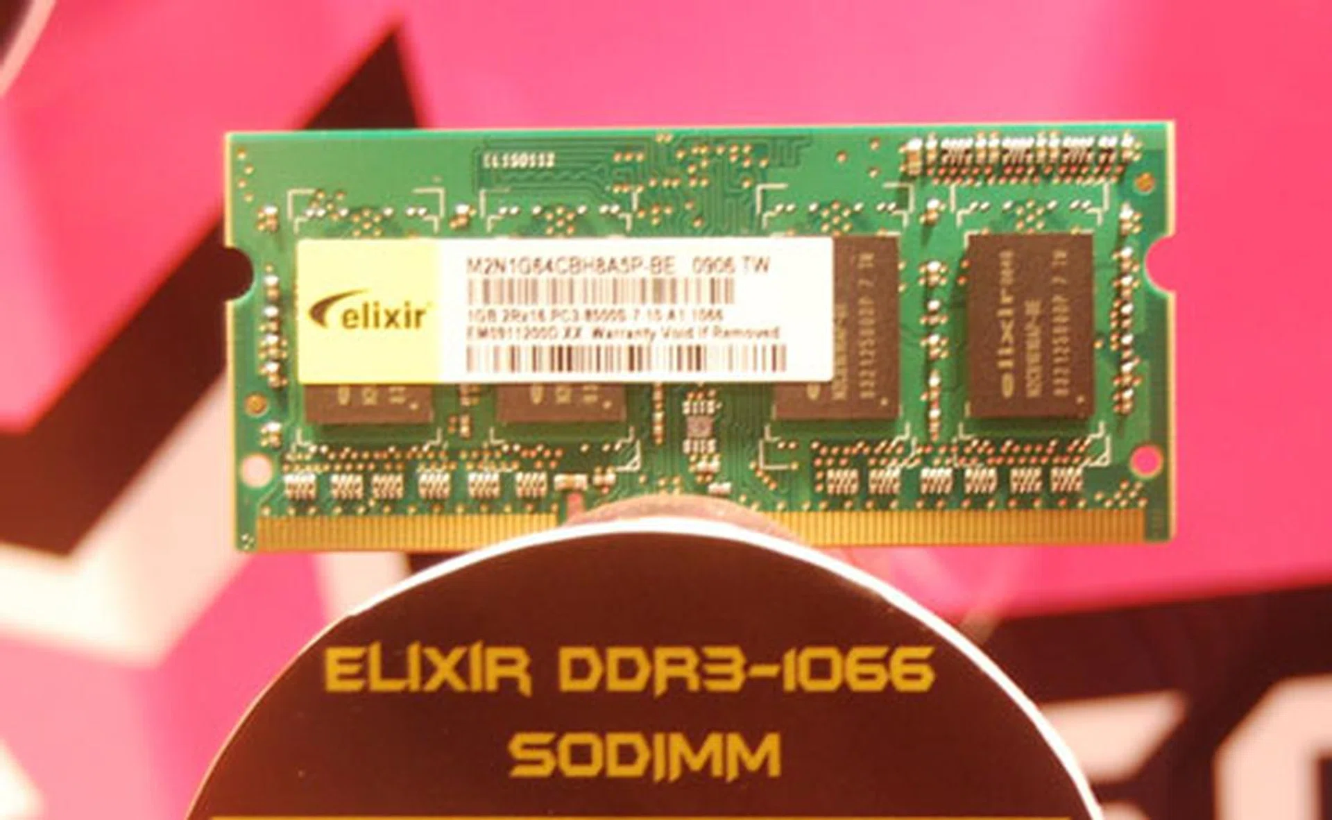  For laptops, there's this 1GB DDR3-1066 SODIMM module, rated at 7-7-7.  