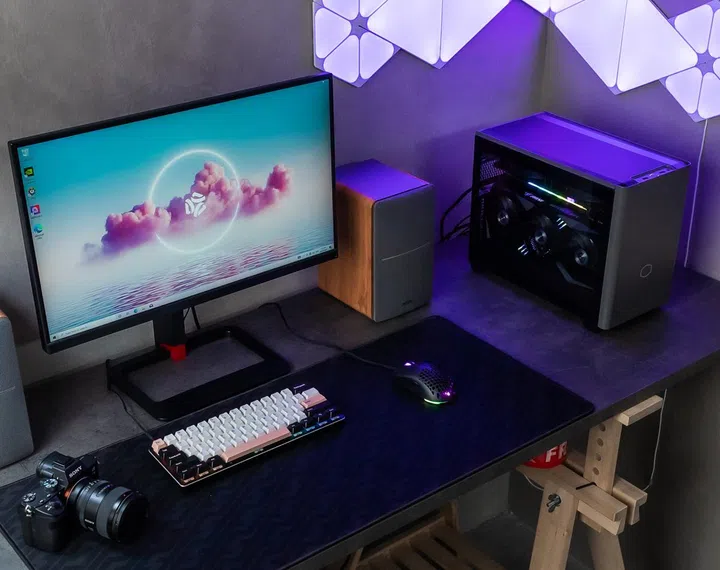 Seen here is Dreamcore's Fuel, a compact desktop gaming machine.