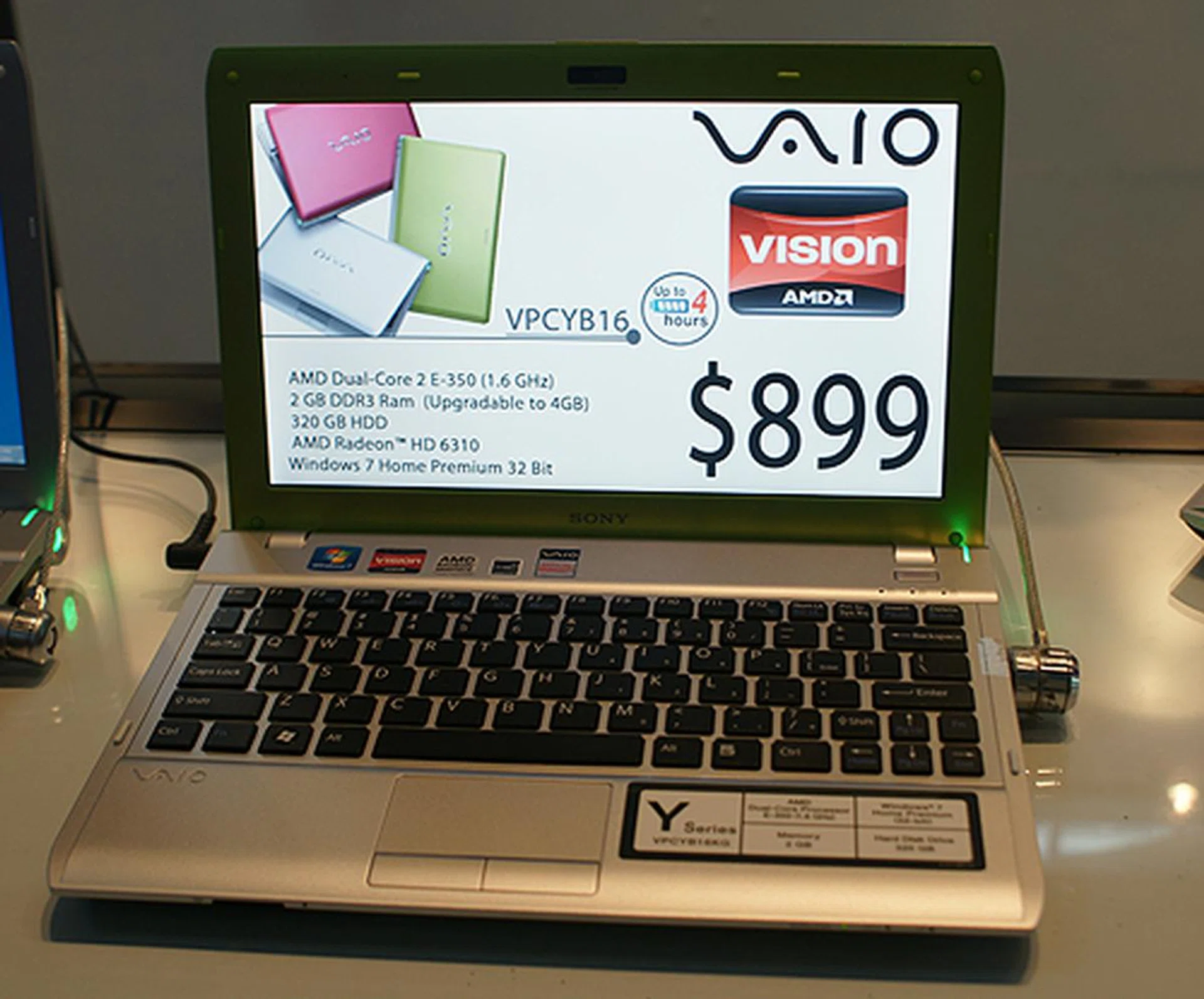 Looking for something inexpensive and portable? Check out the Vaio Y. This 11.6-inch wide VPCYB16KG model is powered by a 1.6GHz AMD dual-core E-350 processor and has 2GB DDR3 RAM and a 320GB HDD. $899 and comes with a free slip case.