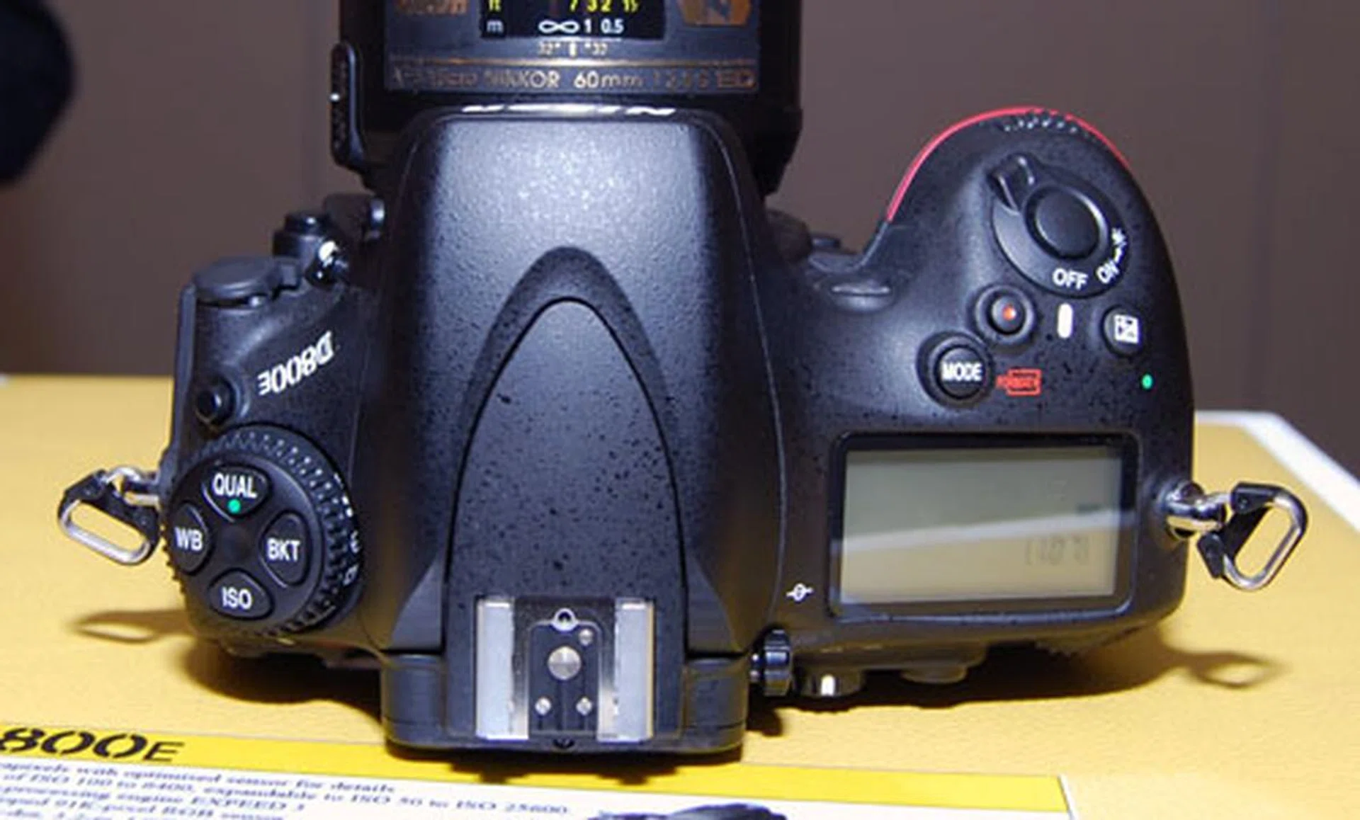 The top of D800's mode dial now includes a bracketing (BKT) mode button.