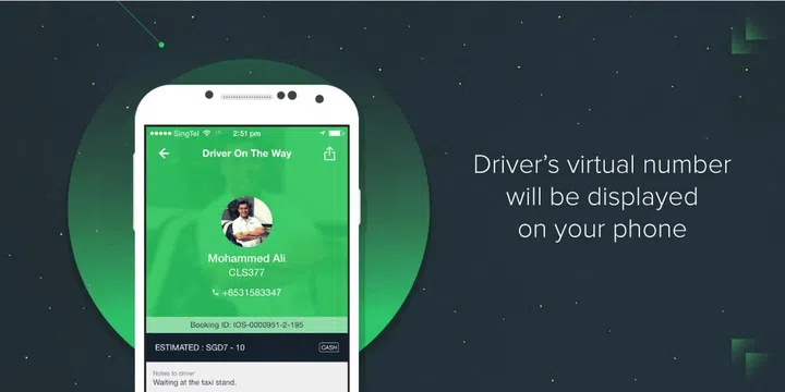 The number protection feature also works for drivers who also do not want their personal number to be given out, while remaining contactable.