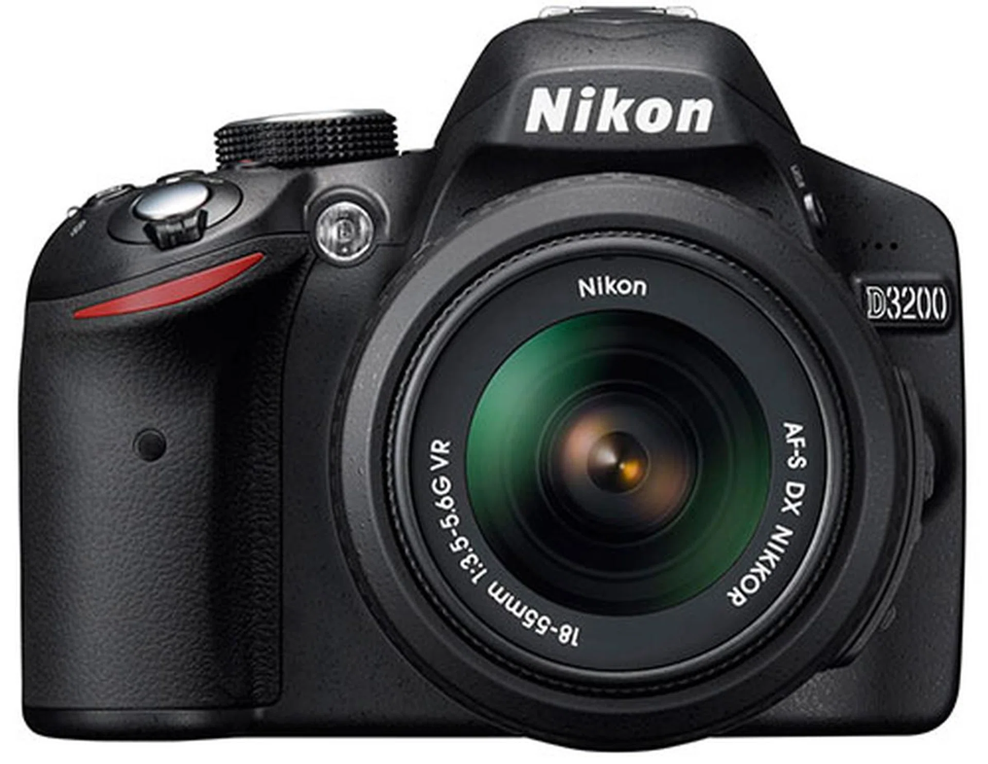 Don't like red? There's a black version of the D3200.